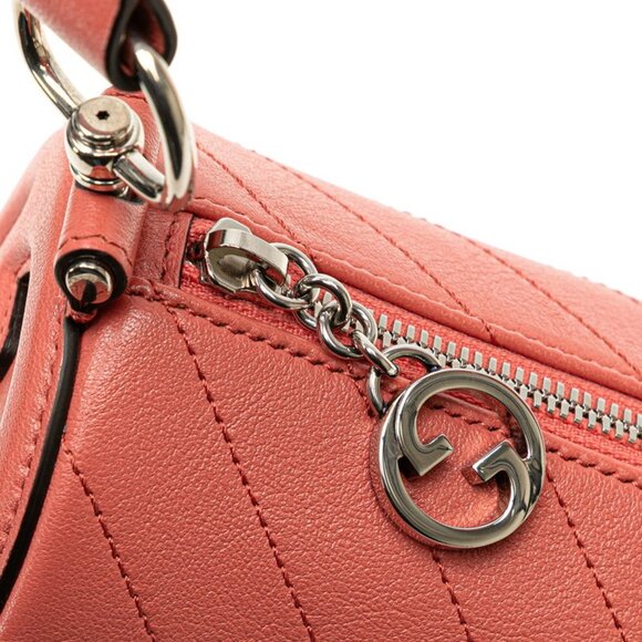 GUCCI Pink Leather Shoulder Bag - Picture 5 of 11